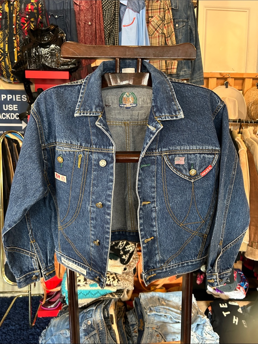 Vintage FUN American Blue Denim Jacket - Men's